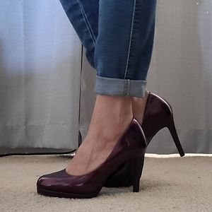 Fioni Metallic Purple Pump